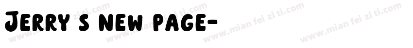 Jerry s new page字体转换
